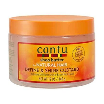cantu for natural hair define y shine custard 340g