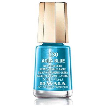 mavala nail polish 130 aqua blue 5ml