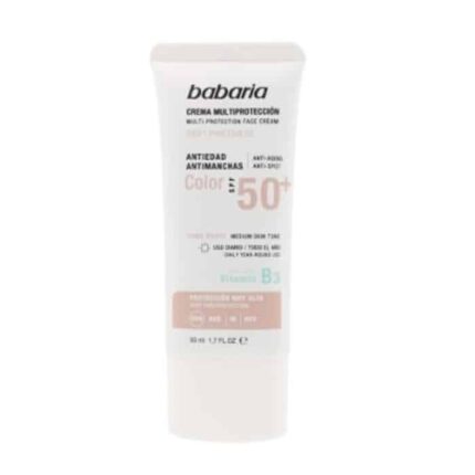 babaria solar multiprotection anti spot cream color spf50 50ml