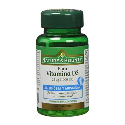 nature's bounty vitamin d3 25µg 1000iu 100 tablets