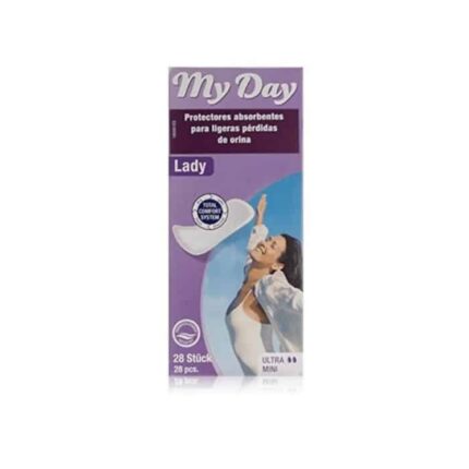 my day incontinence absorbent protector ultra mini 28 units