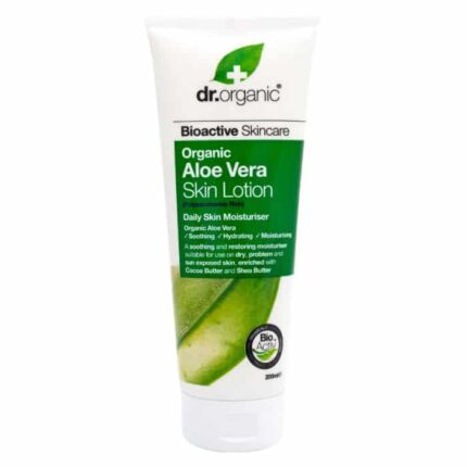 dr organic aloe vera skin lotion 200ml