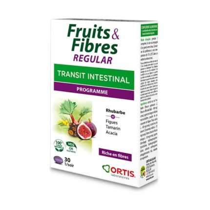 ortis fruits y fibres intestinal transit 30 tablets