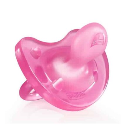 chicco physio soft pacifier silicone rose 0 6m+ 1 units