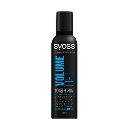 syoss foam hair volume lift anti flat system 250ml
