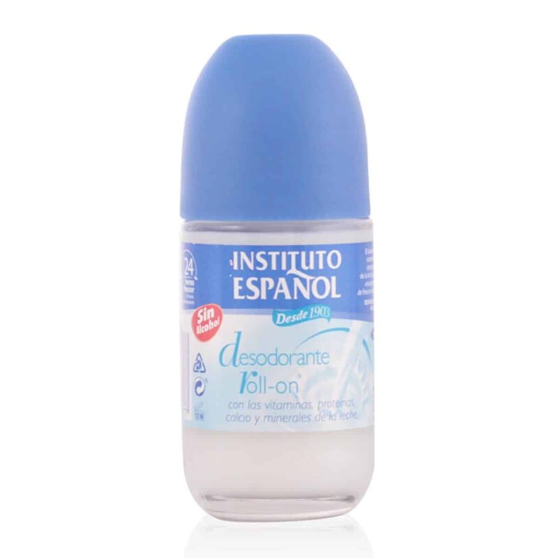 instituto español milk and vitamins deodorant roll on 75ml