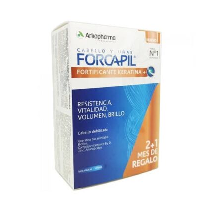 arkopharma forcapil fortifying + keratin 180 capsules
