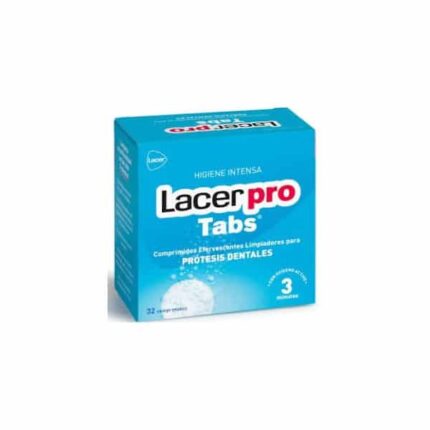 lacer protabs dental prosthesis cleaning tablets 32uts