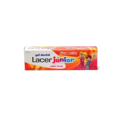 lacer junior dental gel 75ml strawberry