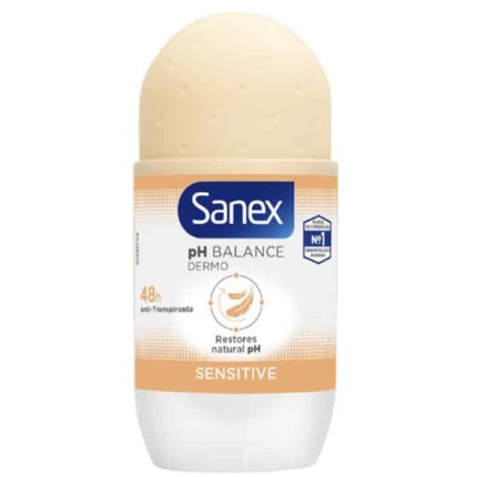 sanex ph balance dermo sensitive deodorant roll on 50ml