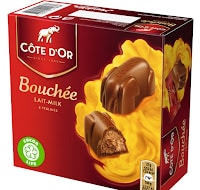 cote d'or milk chocolate bouchee filled with praline (25g x 4pc)