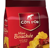 cote d'or milk chocolate mini bouchees in pouch
