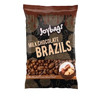 joybags milk chocolate covered brazil nuts