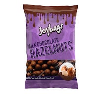joybags milk chocolate covered hazelnuts
