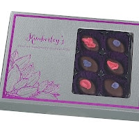12 handmade english rose and violet creams in a beautiful window gift box