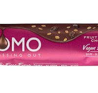 nomo vegan & free from fruit & crunch chocolate snack bar
