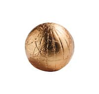 saga pearl gold foiled dark chocolate sphere with marc de champagne ganache filling 10.3g