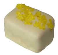 passionfruit white chocolate rectangle with a soft passion fruit mousse 13g