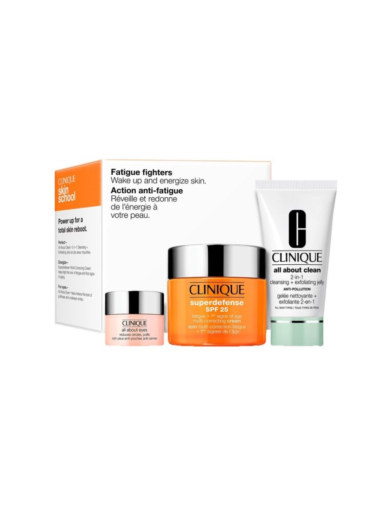 Clinique Superdefense Spf25 50ml Exfoliante Jelly 30ml Crema De Ojos 5ml