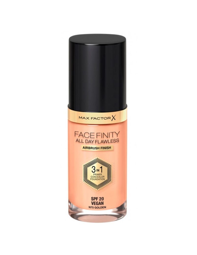 Max Factor Facefinity 3in1 Primer, Concealer y Foundation 75-Golden 30ml