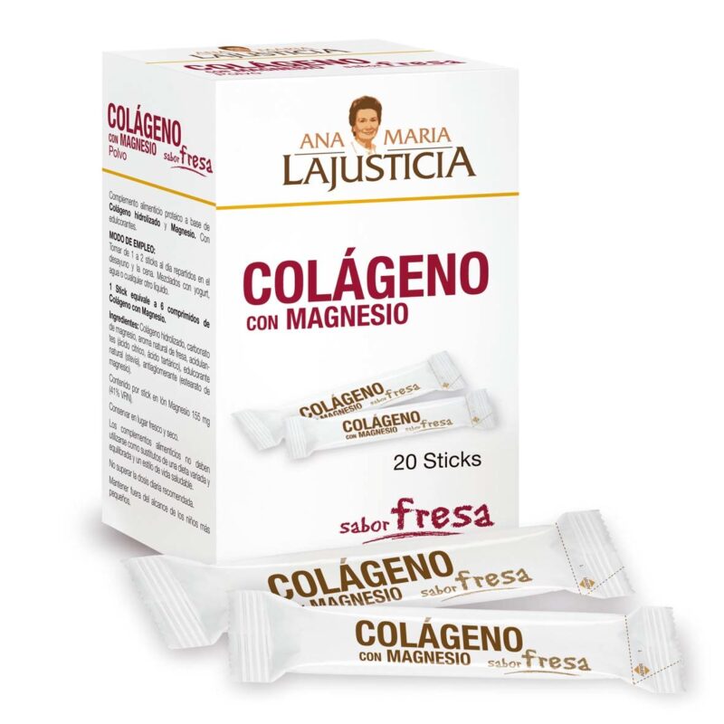 Ana María Lajusticia Colageno Con Magnesio Sabor Fresa 20stick 4g