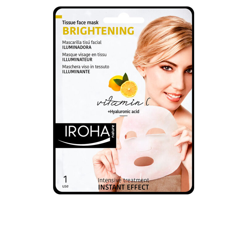 Iroha Nature Brightening Tissue Face Mask Vitamin C 1 Unit